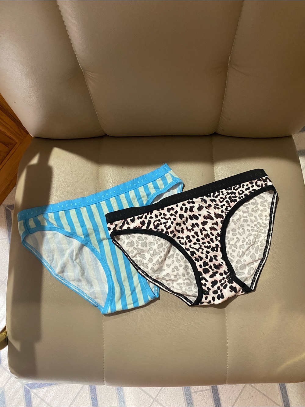 Victoria’s Secret Bikini Panties Striped and Leopard Print